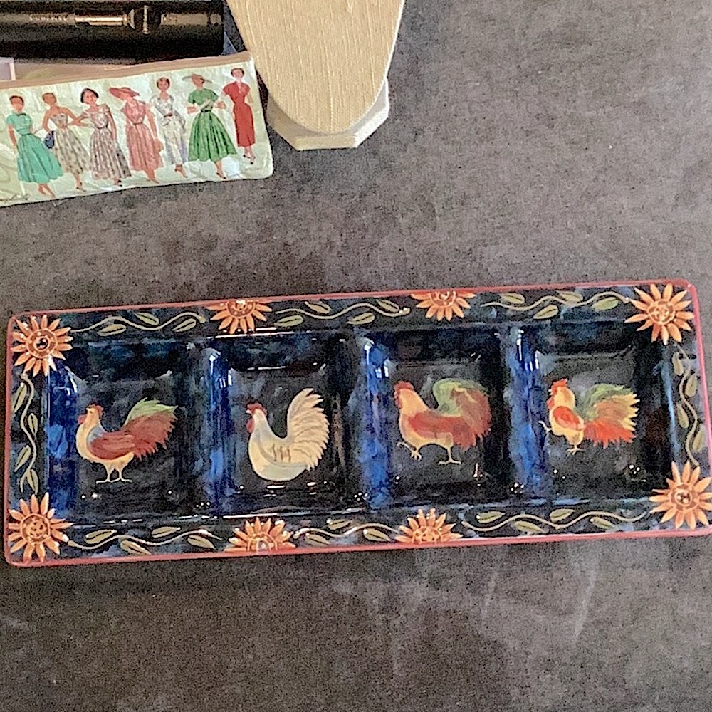 Ceramic serving plate